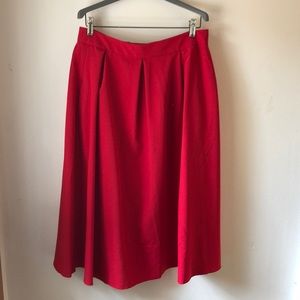 Zulily Red A- line skirt